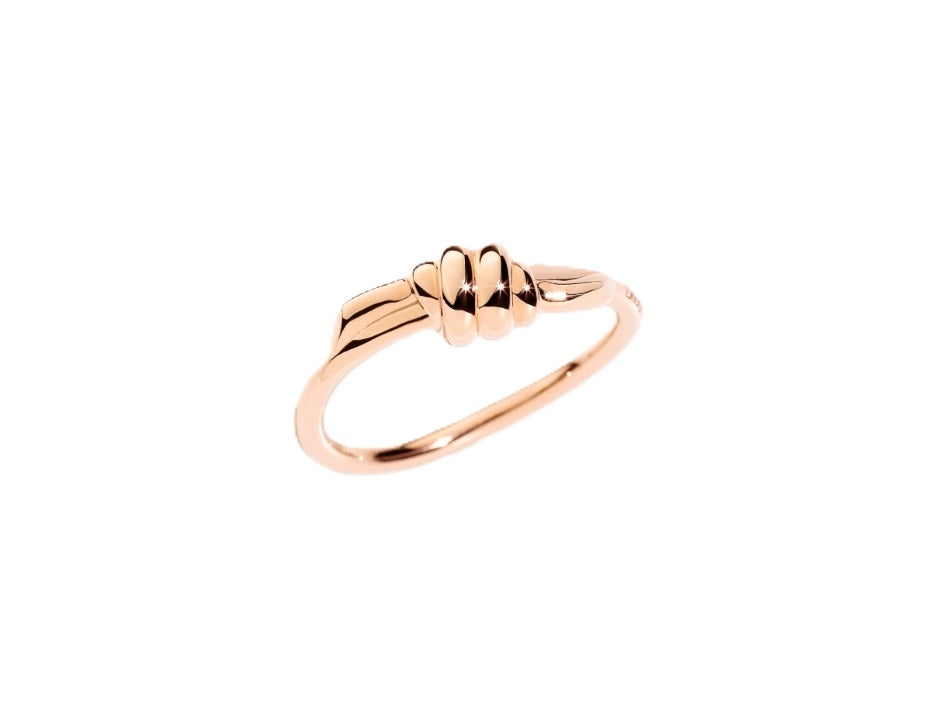 Sleek Rose Gold Minimalist Statement Ring