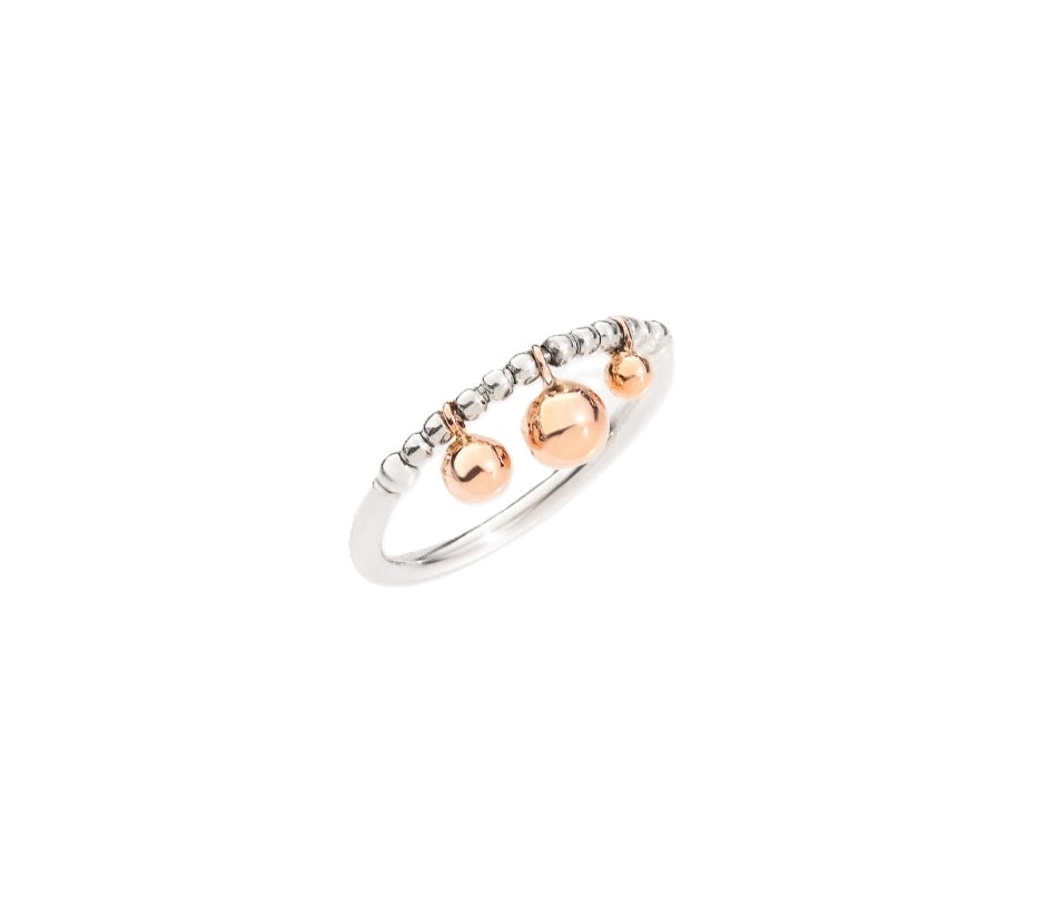 Timeless Harmony Ring in Rose Gold and Silver