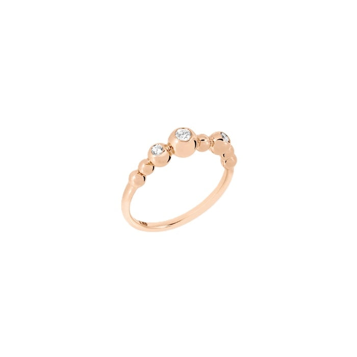 Dodo Gold and Diamond Rose Ring