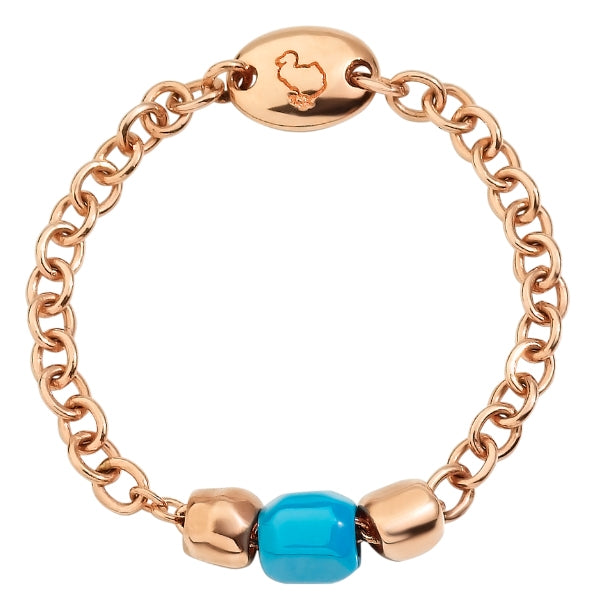 Dodo Modern Gold-Tone Turquoise Enamel Bracelet