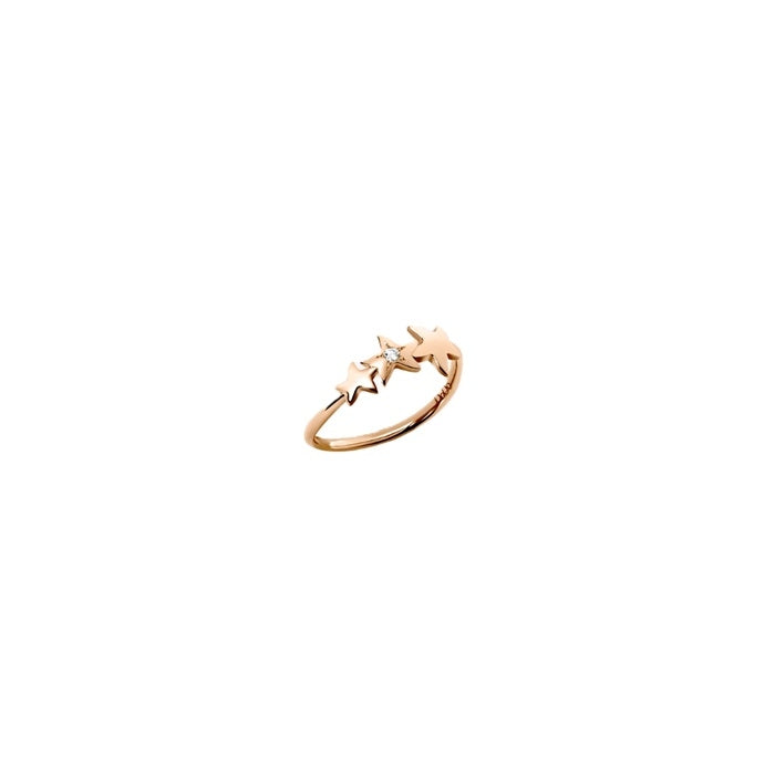 Dodo Gold and Diamond Rose Ring