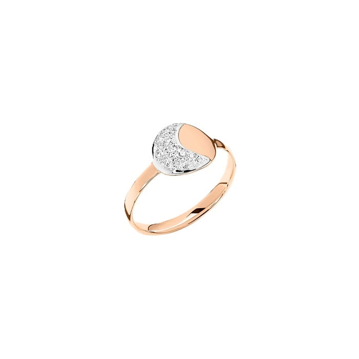 Dodo Rose Gold Diamond Accent Ring