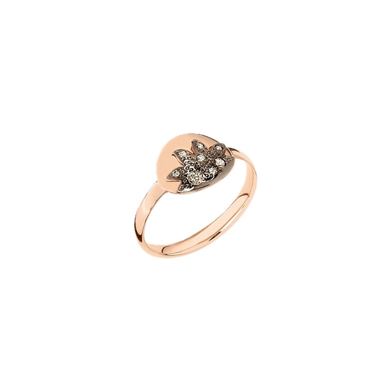 Dodo Gold and Rose Gold Diamond Ring