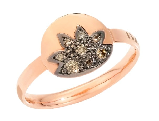 Dodo Rose Gold Ring with Gemstones