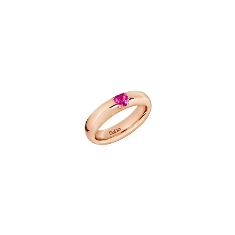 Dodo Gold and Rose Gold Gemstone Ring