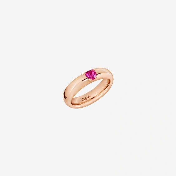 Dodo Gold and Rose Gold Gemstone Ring