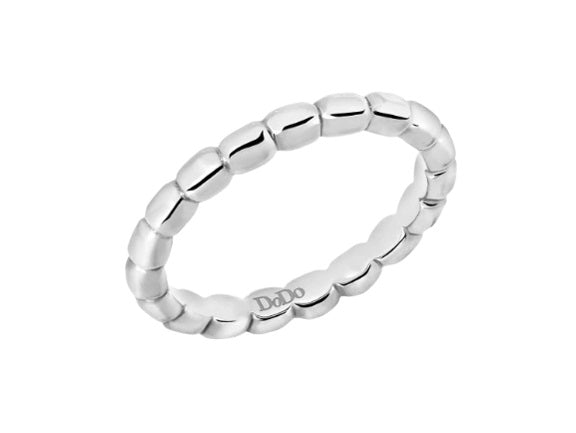Dodo Minimalist Silver Ring in Dual Tones