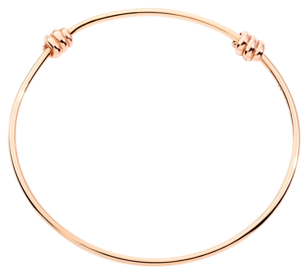 Sleek Rose Gold Minimalist Bangle Bracelet