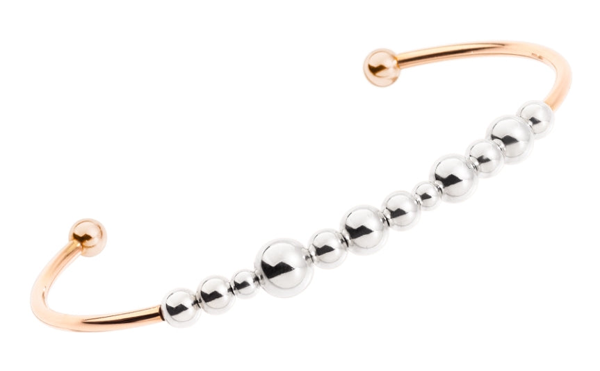 Sleek Dual-Tone Cuff Embrace