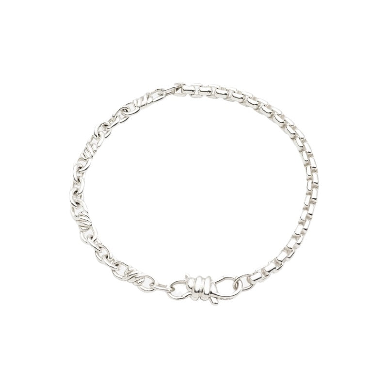 Sleek Minimalist Silver Chain Bracelet