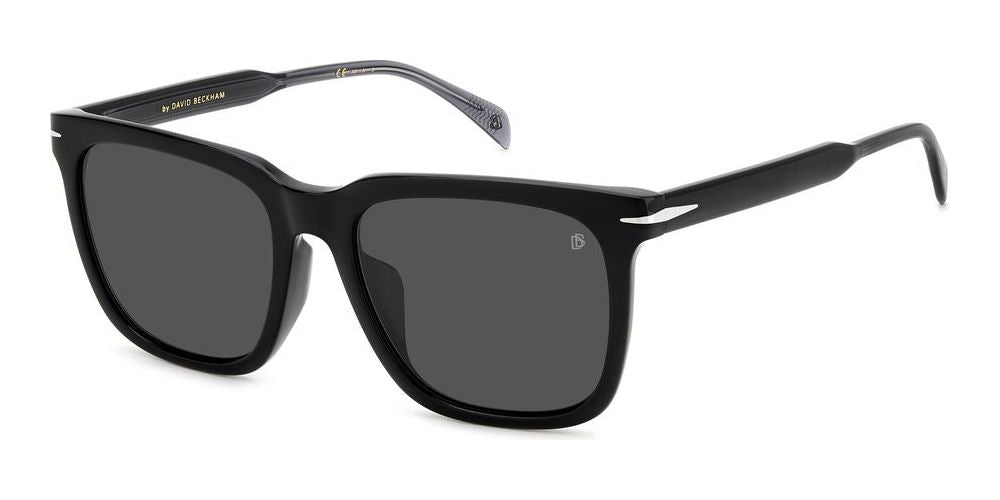 Timeless Black Acetate Sunglasses with Dark Gray Lenses