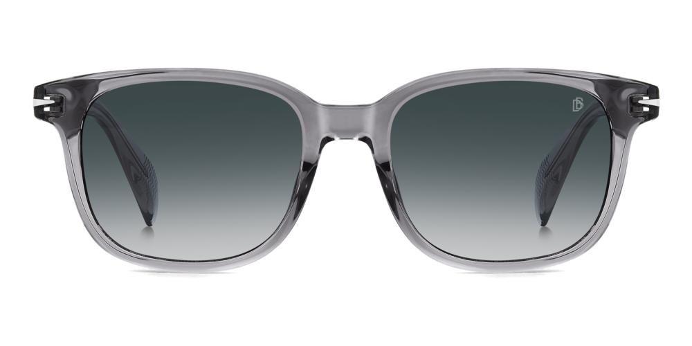 Sleek Grey Acetate Frame with Gradient Dark Lenses