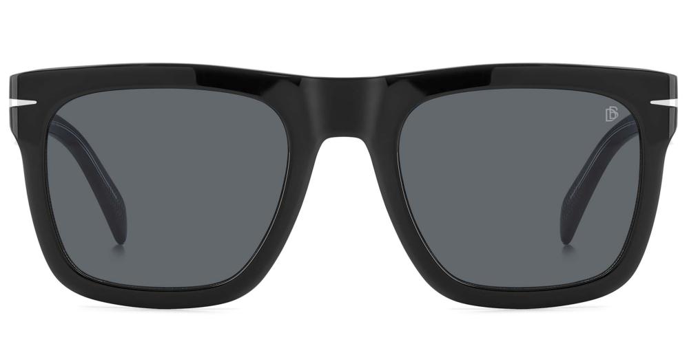 Enduring Black Acetate Sunglasses with Dark Gray Lenses