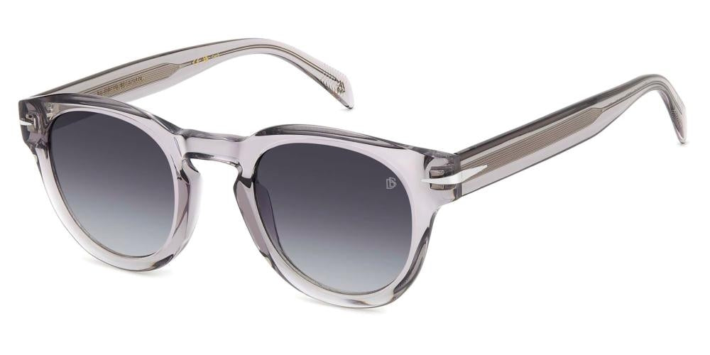 Sleek Transparent Grey Acetate Sunglasses
