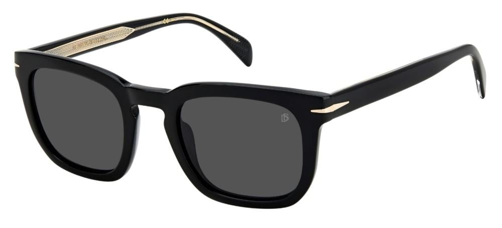 Timeless Black Acetate Sunglasses with Gold Accents