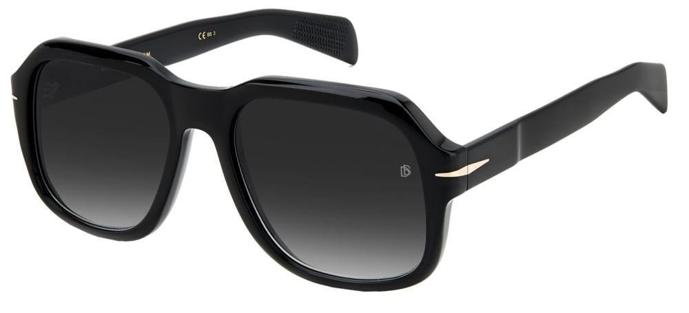Sleek Black Acetate Square Sunglasses