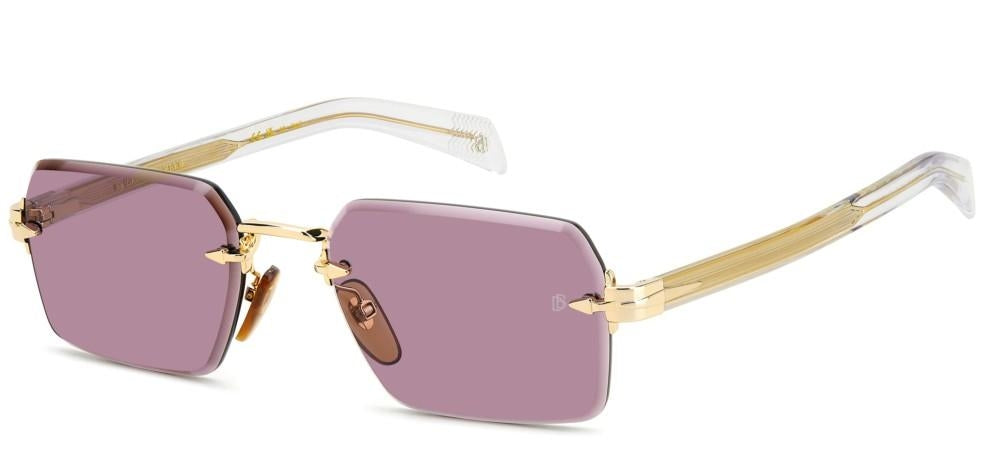 Radiant Elegance in Gold and Purple Hues