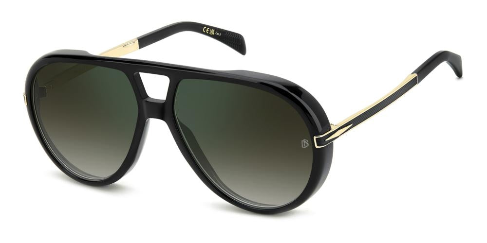 Timeless Aviator with Green Gradient Lenses