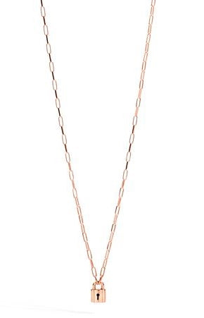 Radiant Rose Gold Minimalist Pendant Necklace