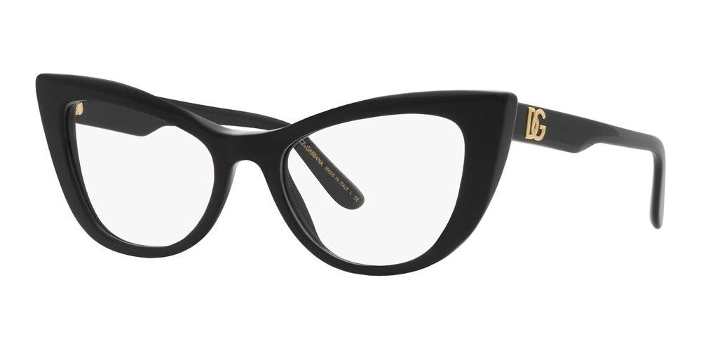 Timeless Cat-Eye Elegance in Black and Gold