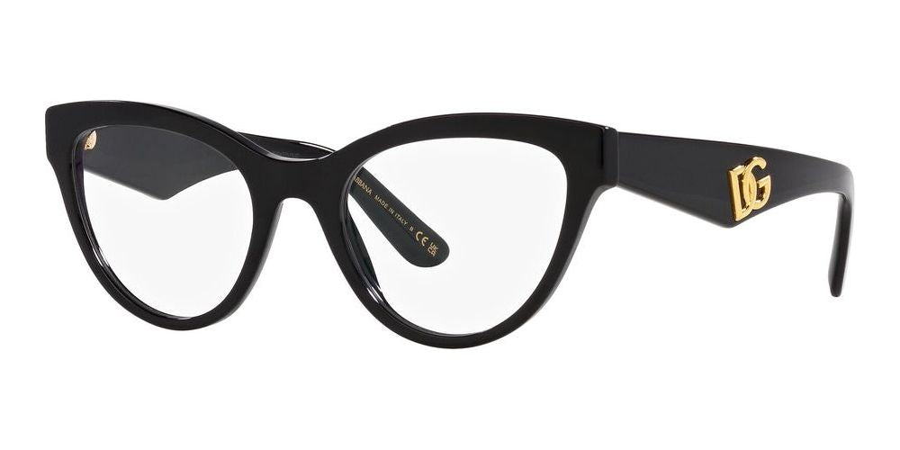 Timeless Elegance in Black and Gold Acetate Frames
