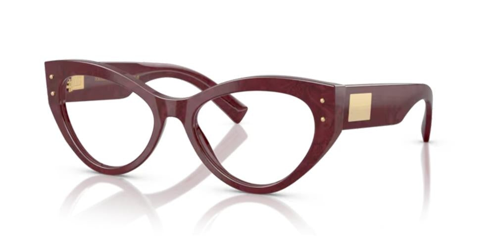 Burgundy Vintage Cat-Eye Elegance
