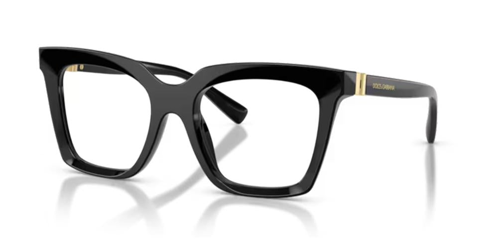 Sleek Black Acetate Frames with Gold Detailing