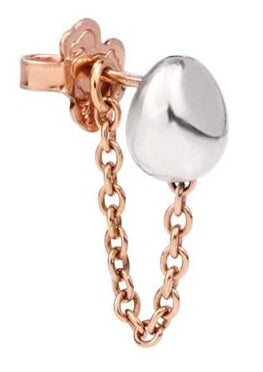 Dodo Rose Gold and Silver Modern Earrings