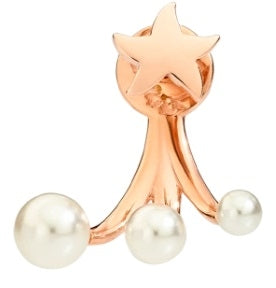 Rose Gold Elegance with Lustrous Pearl Accents
