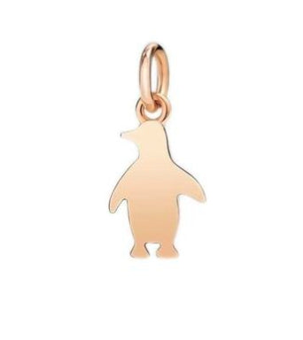 Timeless Minimalist Gold Pendant with Subtle Rose Glow