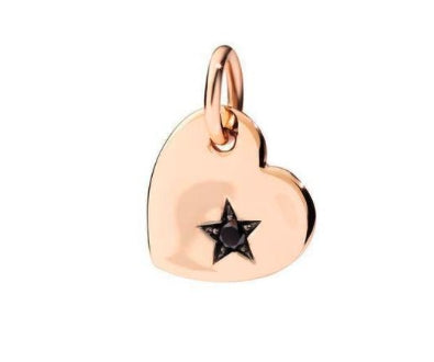 Elegant Gold Pendant with Rose Gold and Black Accent