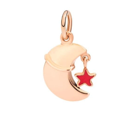 Radiant Modern Gold Pendant with Rose Gold Accent