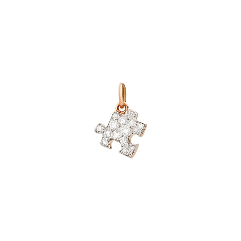 Radiant Rose Gold Pendant with Diamond Sparkle