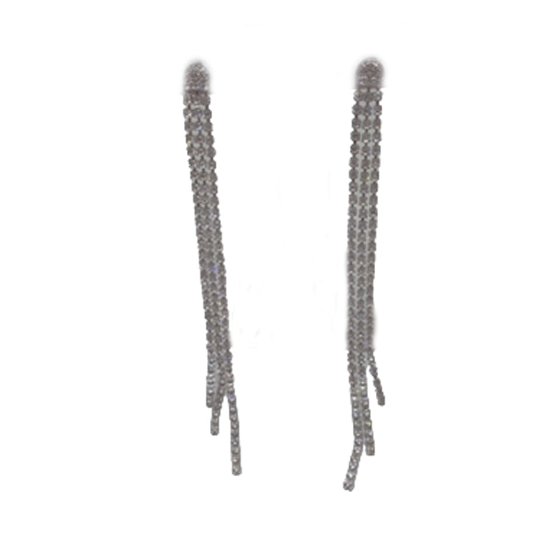 Radiant Cascade Crystal Dangle Earrings
