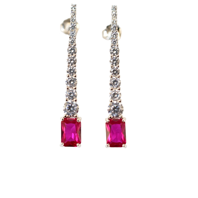 Timeless Elegance Ruby and Diamond Drops