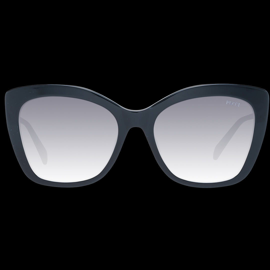 Sleek Cat-Eye Elegance in Black and Silver