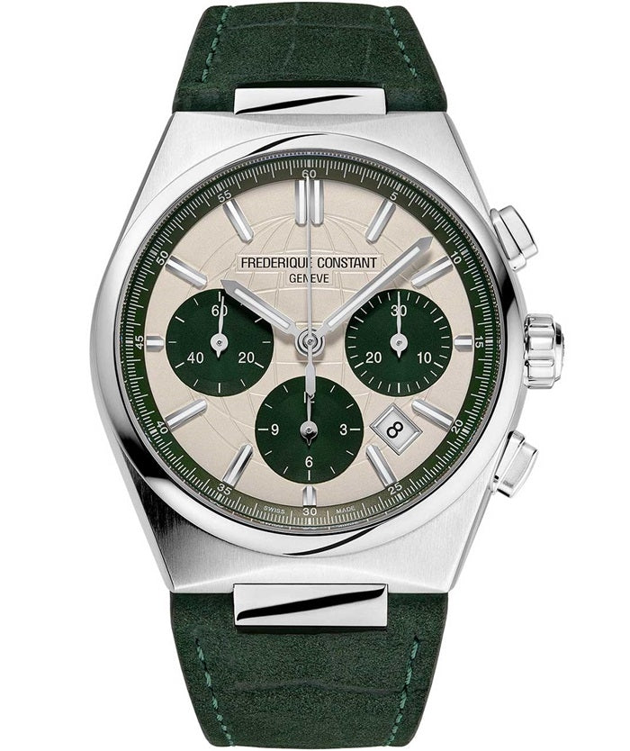 Frederique Constant Silver Chronograph Watch