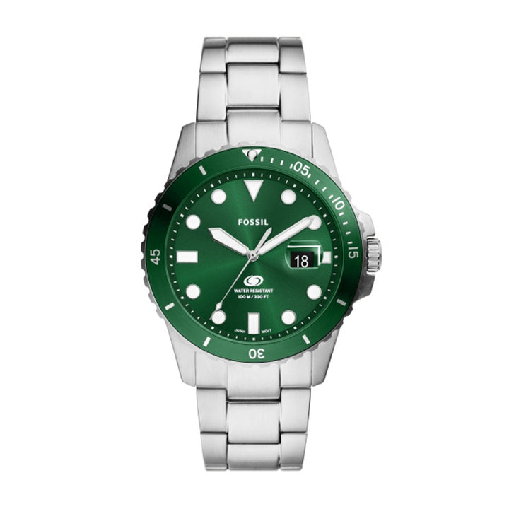 Fossil Diver's Watch with Green Dial