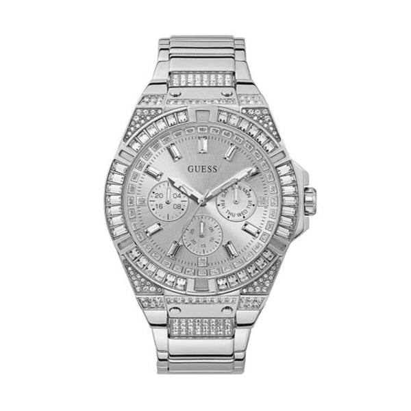 Timeless Silver Elegance with Crystal Accents