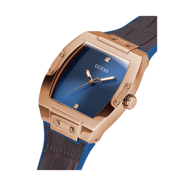 Timeless Rose Gold Elegance with Blue Dial Contrast