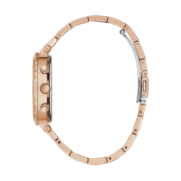 Timeless Rose Gold Crystal Chronograph Elegance