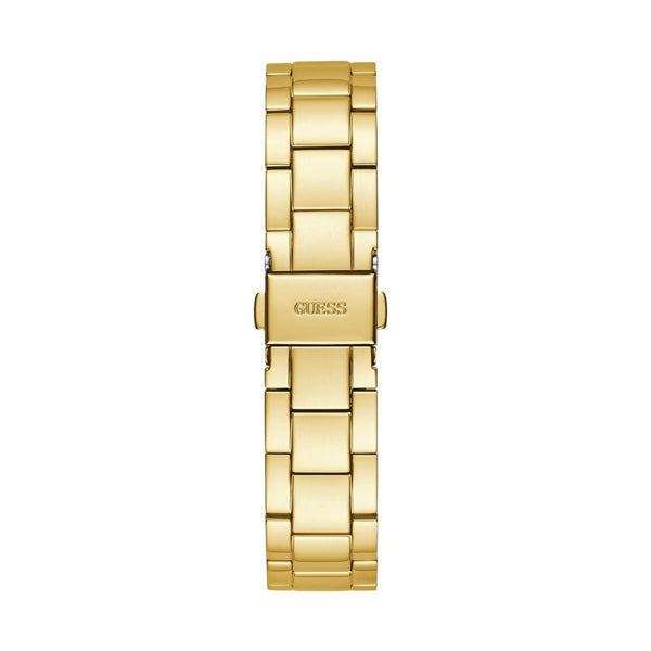 Radiant Gold-Tone Chronograph with Crystal Accents