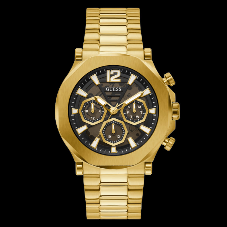 Timeless Precision in Gold-Tone Chronograph Elegance