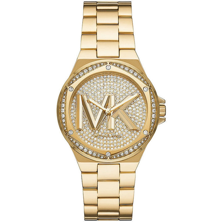 Michael Kors Gold-Tone Crystal Analog Watch
