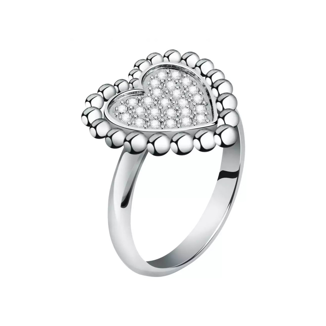 Morellato Silver Ring with Crystal Elegance
