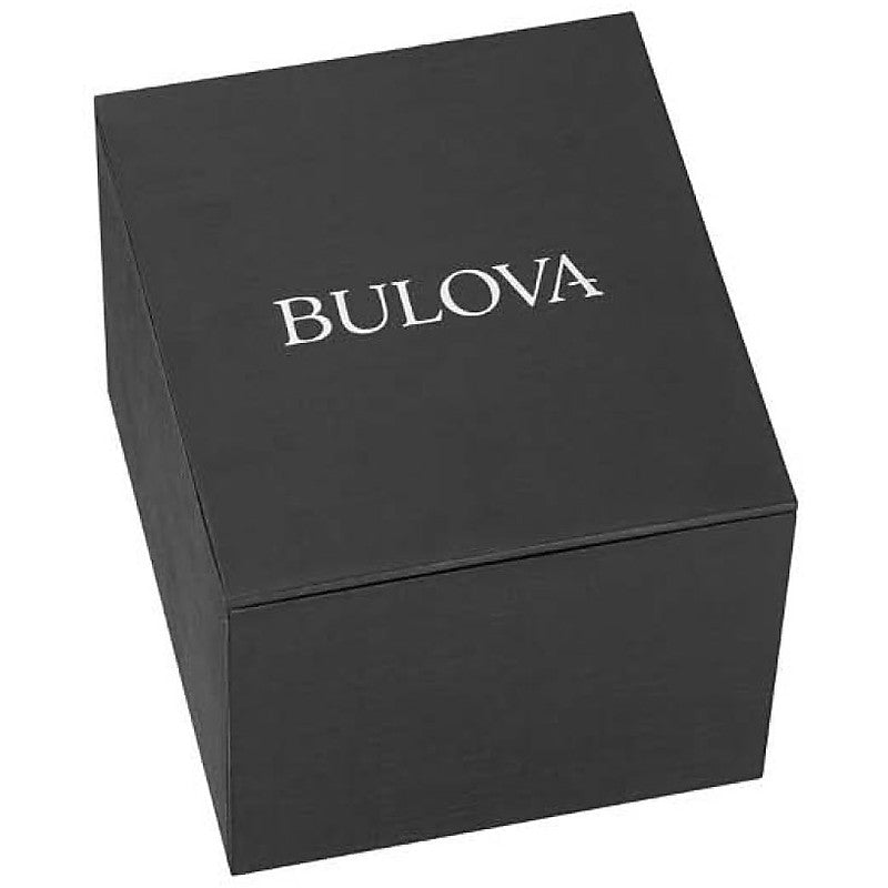 Gold-tone stainless steel wristwatch with blue and silver dial, 43mm case, two-tone bracelet