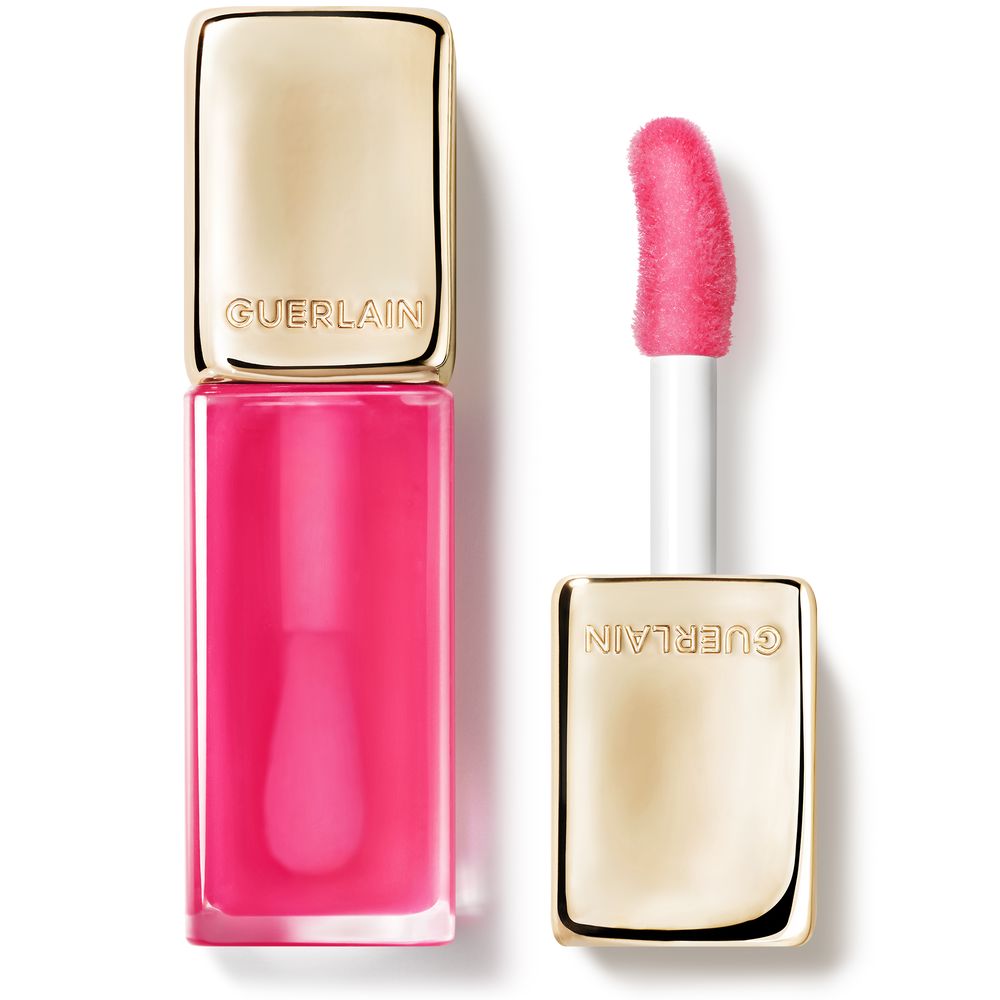 Lavender‑tinted glossy lip oil in 9.5 ml tube with honey and oil base