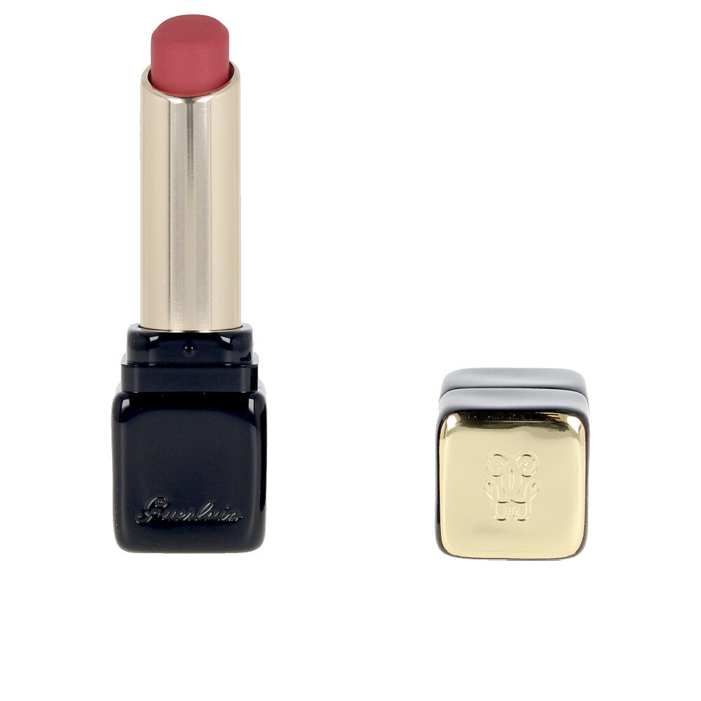 Slim matte lipstick tube, shade 520 Sexy Coral, 2.8 g, angled bullet visible
