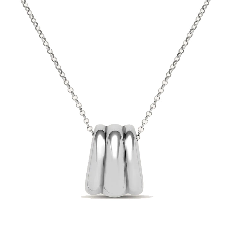 Stroili Sterling Silver Chain Necklace: 925 sterling silver rolo chain necklace with lobster clasp and delicate polished