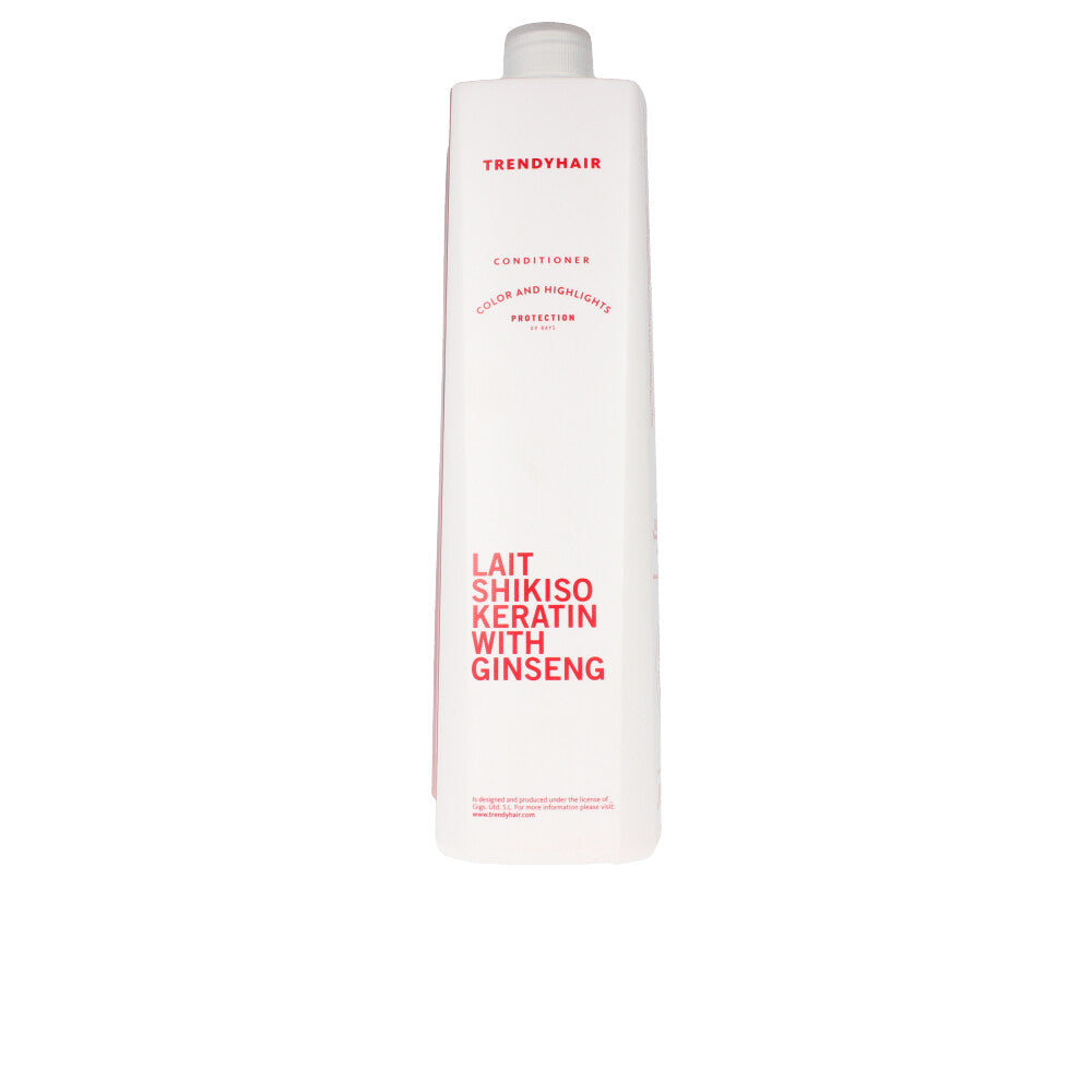 1000 ml keratin and ginseng conditioner bottle for coloured hair, Unisex